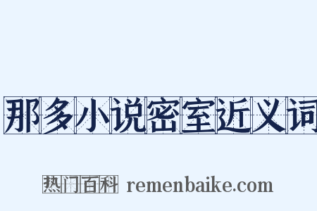 那多小说密室近义词是什么意思的图片